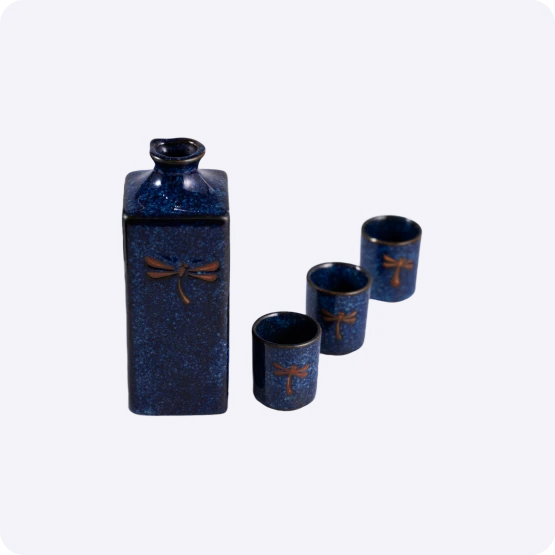 Black cup and bottle